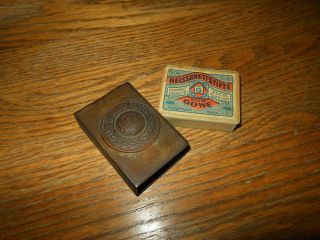 Ww1 Imperial German Army Heer Match Box Holder / Cover 1 -