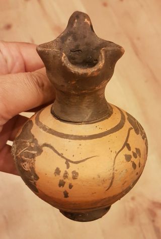 VERY RARE Pottery Thracian Black - figure Oenochoe 500 - 400 B.  C. 2