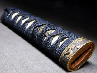 Wakizashi Sword Tsuka W Fine Fuchi/kashira Menuki 18 - 19thc Japanese Edo Antique