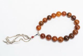Chinese Antique Amber Prayer Beads