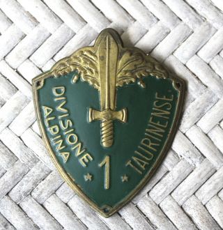 Wwii Italian Fascist 1st Alpine Division Taurinense Sleeve Shield Badge