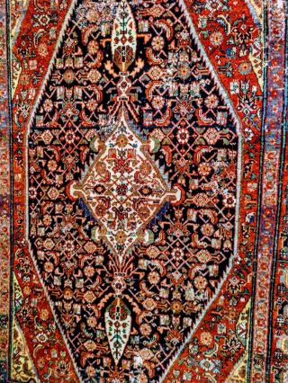 Antique Persian Bidgjar Handmade Tribal Rug Early 19th Century 4x6 Mult - Colored