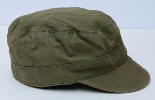 Vintage 1950s Korean War M - 1951 Cotton Field Cap/hat W/ Ear Flaps Hat (size 7)