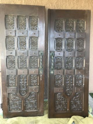 Handcarved Antique Double Entry Doors 7