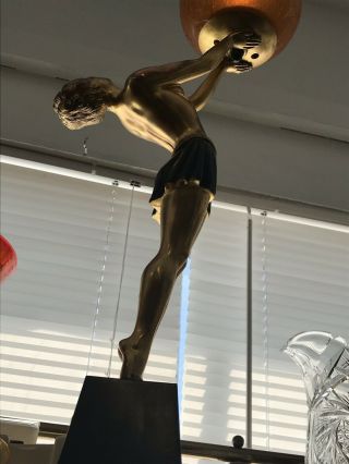 Art Deco Figural Female Sculpture Lamp 10