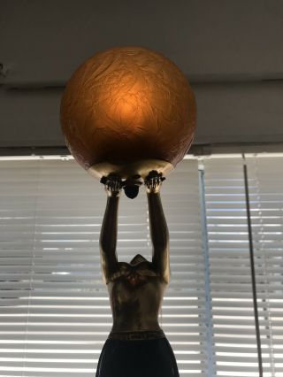 Art Deco Figural Female Sculpture Lamp 3