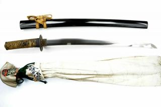 Authentic Antique Japanese Wakizashi Sword Samurai Katana Nihonto,  Fine Smithed 3
