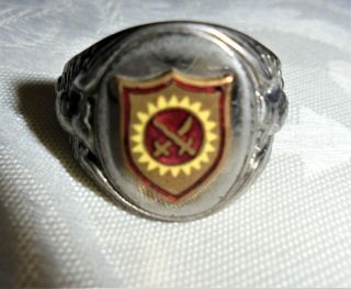 Us Ww2 Military Ring Sterling Silver Men 