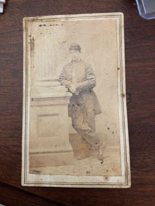 Identified Civil War Soldier Carte De Visite (cdv) Of Ohio 1st Sergeant