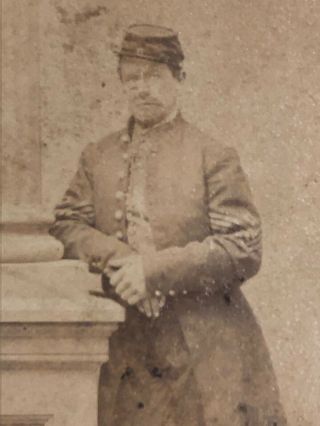 Identified Civil War Soldier Carte De Visite (CDV) of Ohio 1st Sergeant 2
