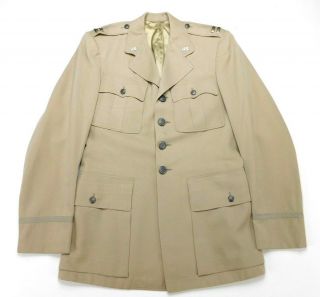 Korea Named Us Air Force Officer Military Uniform Khaki Tan Dress Coat Jacket 40