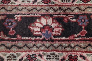 VINTAGE CORAL Traditional Floral Hamedan Persian Oriental Hand - Knotted 7x10 Rug 12