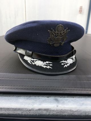 Usaf Line Officer Hat Flight Ace Cap Company Size 7 - 1/4 Visor