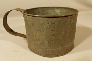 Large 19th.  Century Tin Cup