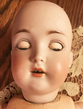 Antique Bisque Head Doll,  Kestner 171 Germany,  14” Marked Ball - Jointed Body CUTE 11