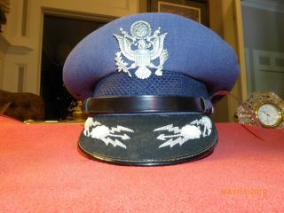 Usaf Line Officer Hat Flight Ace Cap Company Size 7 - 1/4 Visor