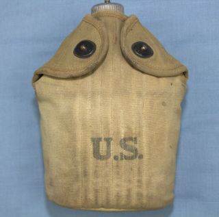 WW1 US Army M1910 Canteen Set 1918 Cup & Canteen with 1917 Cover Set 2
