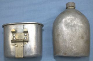 WW1 US Army M1910 Canteen Set 1918 Cup & Canteen with 1917 Cover Set 6