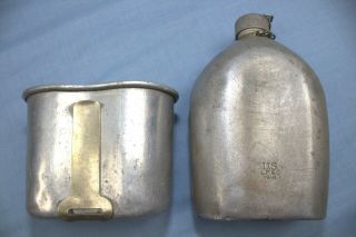 WW1 US Army M1910 Canteen Set 1918 Cup & Canteen with 1917 Cover Set 7