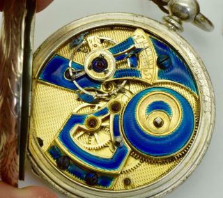 WOW MUSEUM Qing Dynasty Chinese Duplex silver watch.  Erotic dial.  Enamel movement 11