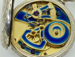 Wow Museum Qing Dynasty Chinese Duplex Silver Watch.  Erotic Dial.  Enamel Movement