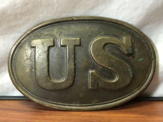 Vintage Civil War Gar Union Army Brass Us Belt Buckle Pennsylvania