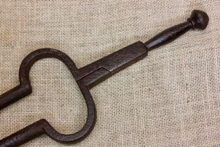 early 1800 ' s Fireplace Ember Log Tongs non typical wrought iron hearth folk art 4