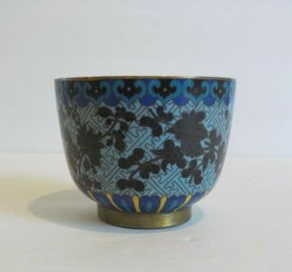19th C.  Chinese CLOISONNE Enamel on Bronze Handleless Cup 8