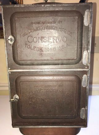 Antique Conservo Two Door Cooker From Toledo Portable Stove Steam Canner Smoker