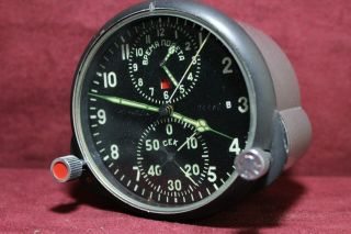 Soviet Aircraft Clock ACHS - 1 Military USSR MIG Su Russia Cockpit Chronograph 1 2