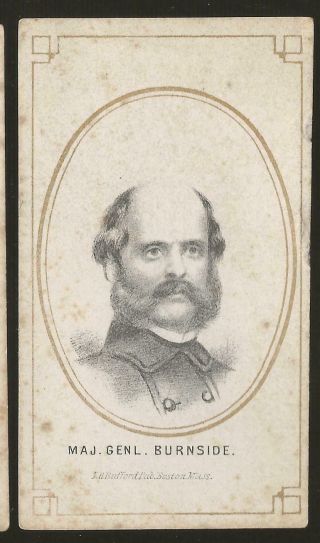 Civil War CDV Union General Ambrose Burnside 2