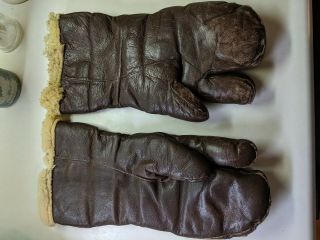 Ww2 Gunners Gloves Mits Mittens Us Army Air Forces Bomber Gloves Large