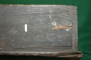 FINE 19th Century Primitive Antique Carpenters Wooden Carrier Tool Box Inv PJ36 12