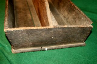 FINE 19th Century Primitive Antique Carpenters Wooden Carrier Tool Box Inv PJ36 6