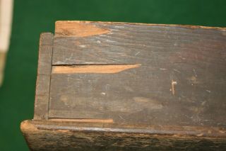 FINE 19th Century Primitive Antique Carpenters Wooden Carrier Tool Box Inv PJ36 9