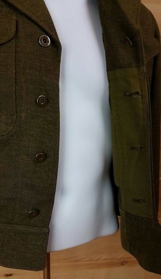 VTG Canadian Military Battle Dress Blouse 1951 100 Wool Size 1 Sml Eisenhower 6