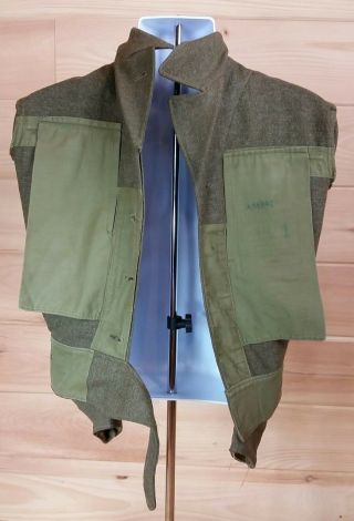 VTG Canadian Military Battle Dress Blouse 1951 100 Wool Size 1 Sml Eisenhower 9
