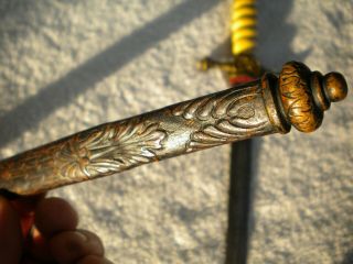 WW1 GERMAN NAVY NAVAL IMPERIAL DAGGER Kaiserliche Marine MOD.  1902 DAMASCUS BLADE 11