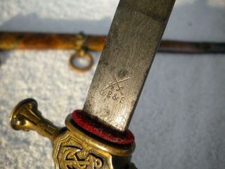 WW1 GERMAN NAVY NAVAL IMPERIAL DAGGER Kaiserliche Marine MOD.  1902 DAMASCUS BLADE 4