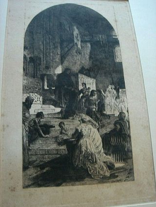 FEDERICO FARUFFINI - INCISIONE META ' 1800.  Bernardino da Feltre 3