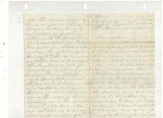 1863 Civil War Letter,  St.  Augustine,  Fl,  Ref: Steamer Cossac