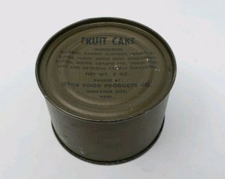 Us Army Korean War Era C - Ration - Fruit Cake - Pre - Vietnam C Rations - 1955