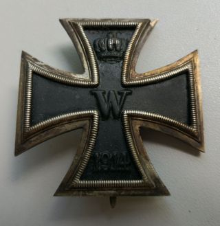 German Ww 1 Iron Cross 1.  Class - Marker