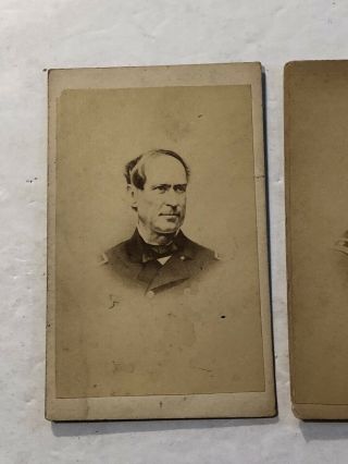 1860 ' s 3 - Union Civil War Generals CDV Photographs Sherman & Unknown To Me 4