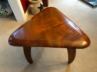 Vintage Mid - Century Modern Triangle Side End Table Plant Stand