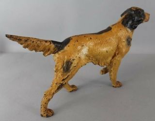 Hubley Doorstop Pointer Dog Setter Cast Iron Paint 10