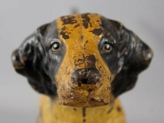 Hubley Doorstop Pointer Dog Setter Cast Iron Paint 5