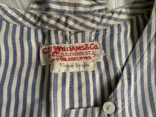 VTG WW2 C.  D.  Williams & Co.  Railroad Stripe Nurses Uniform Named 5