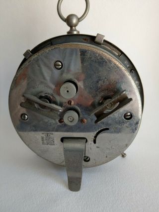 Vintage Westclox Big Ben Peg Leg Alarm Clock,  Nickel Finish,  Runs & Keeps Time 4