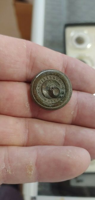 Civil War South Carolina Coat Button 4